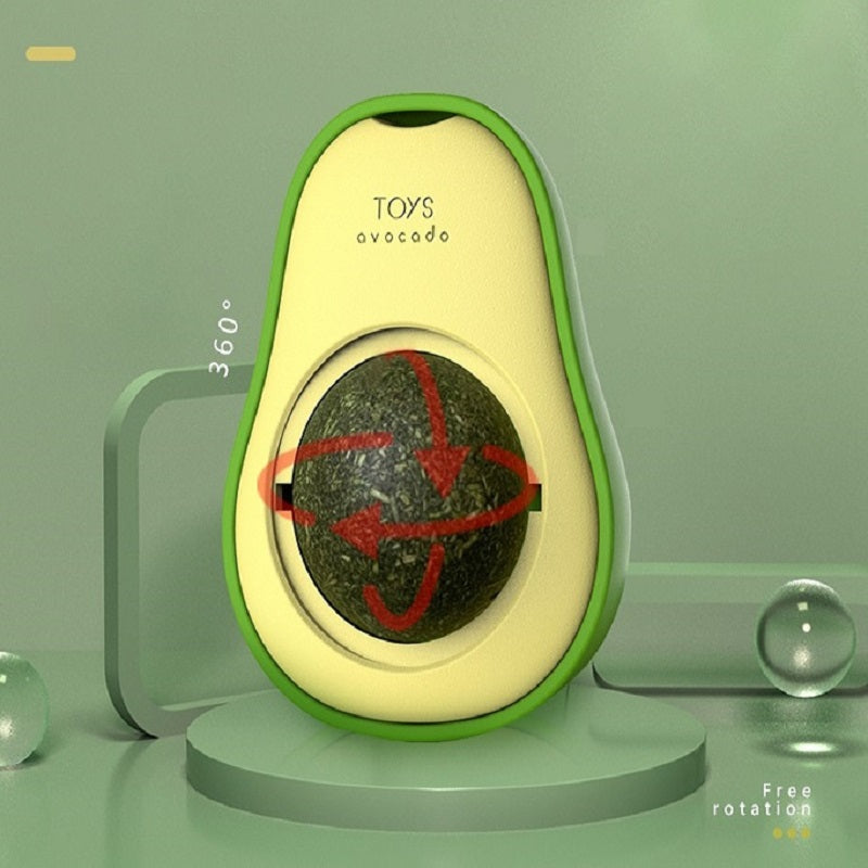 Cat Natural Catnip Ball Avocado Shape