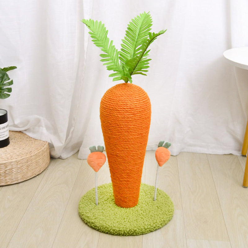 Cat Scratching Board Carrot Shape