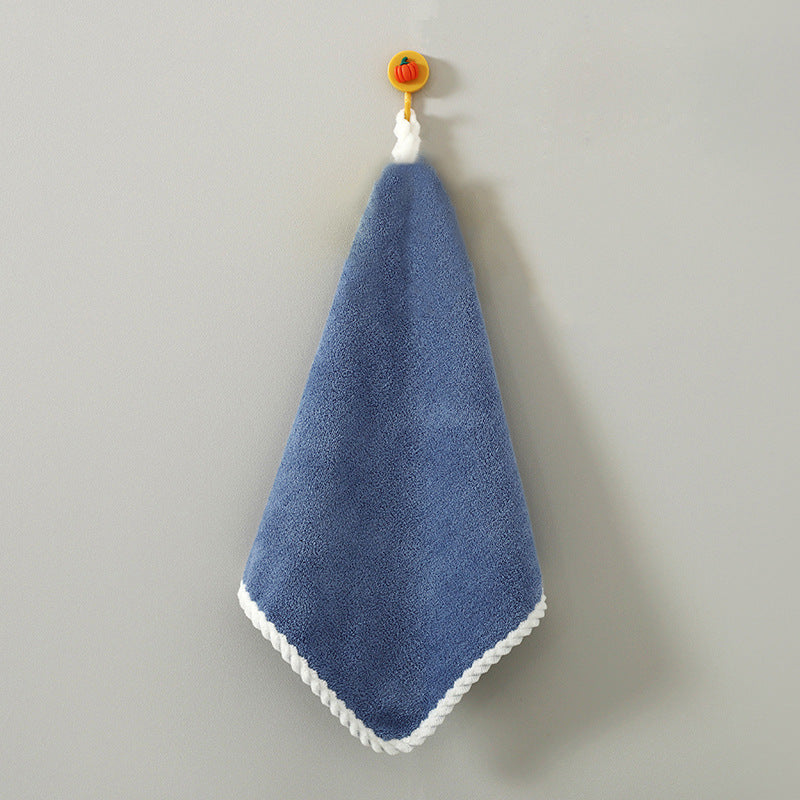 Coral Velvet Hand Towel