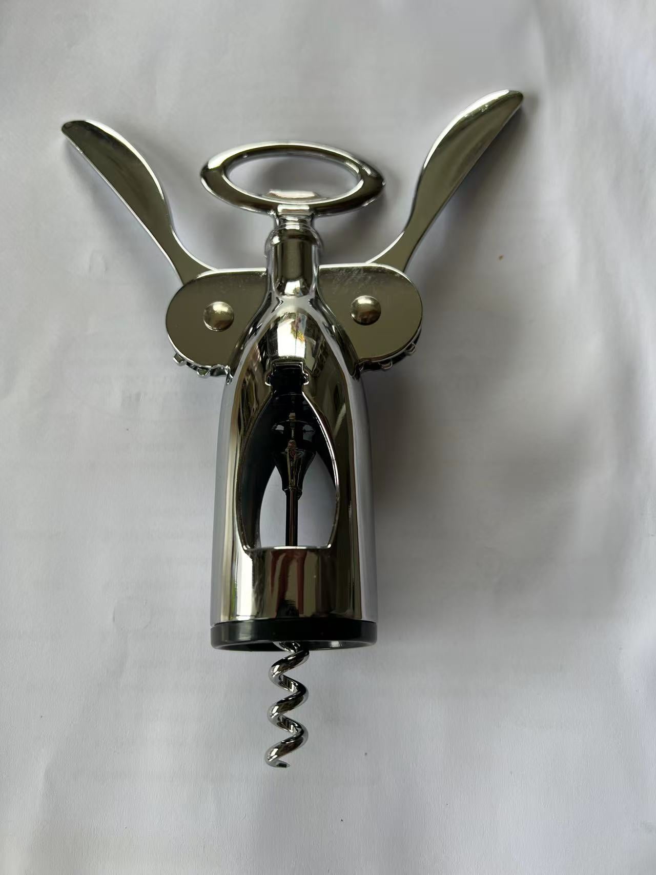 Stainless Steel Wing Corkscrew Wine Opener – Heavy-Duty & Easy to Use