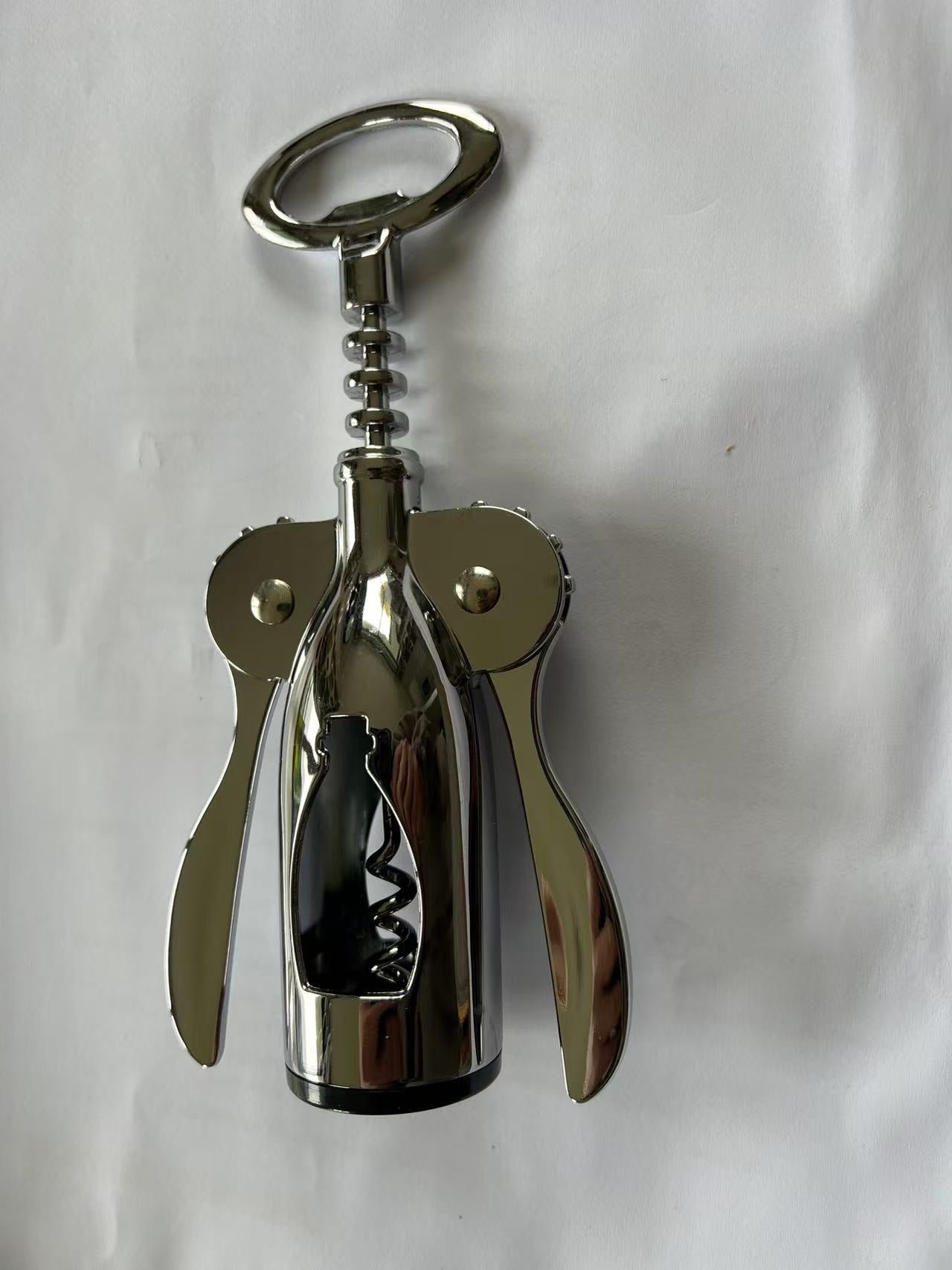 Stainless Steel Wing Corkscrew Wine Opener – Heavy-Duty & Easy to Use