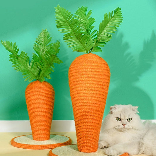 Cat Scratching Board Carrot Shape
